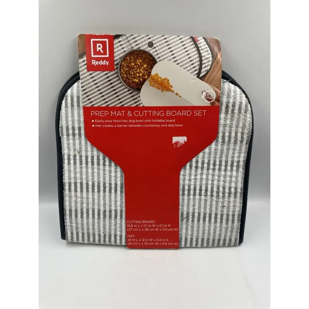 Reddy Blue Prep Mat and Cutting Board Set for Dogs NEW